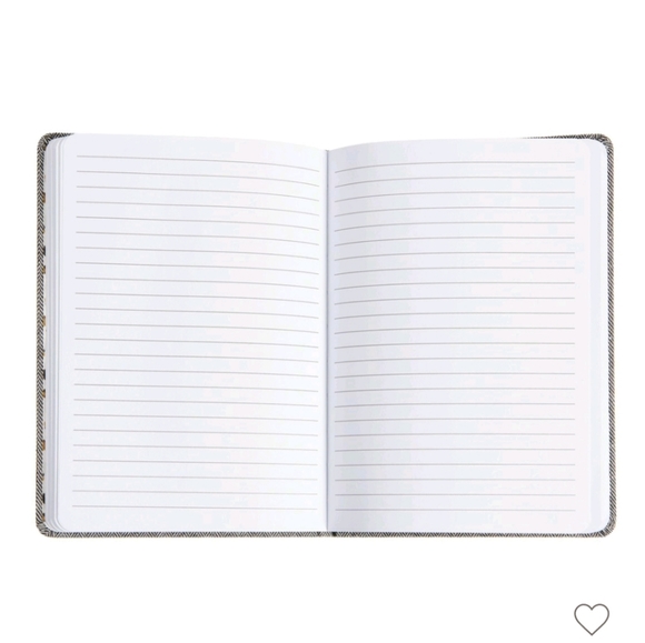 New!Ruled journal 5.75" x 8.125" casebound fabric Gray - Picture 3 of 4